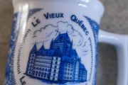 Vintage! Le Vieux Quebec Le Chateau Frontenac  Mug Souvenir J. C. Ricard Inc - Made in Canada .