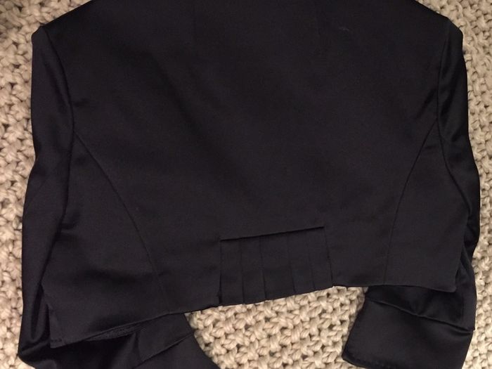 Black satin shrug/bolero