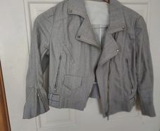 Jean motor jacket for 10yr old