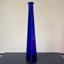 Vintage cobalt blue glass bottle Image 2