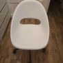 White Swivel Chair Image 2