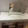 White glass covered table Image 2