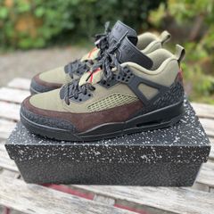 Jordan Spizike low Olive / university red