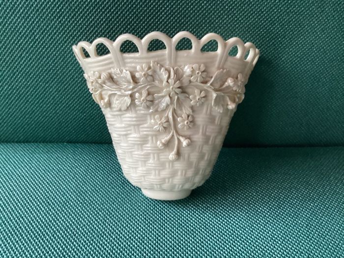 Antique Belleek Wall Mounted Vase