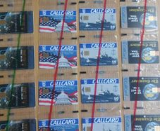 mint cards in strips