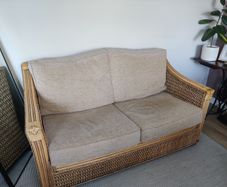 2 Seater Rattan Couch