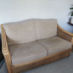2 Seater Rattan Couch