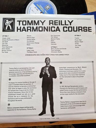 Vintage Tom Reilly Harmonica Course (2xVinyl LP Set + Music Book