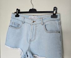Primark Light Wash Denim Shorts UK 10 EU 38