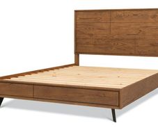 Hamilton Range 5ft King Bed Frame Aged Oak Verneer