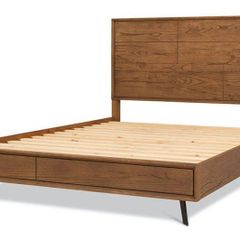 Hamilton Range 5ft King Bed Frame Aged Oak Verneer