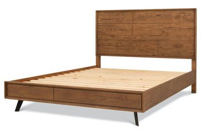 Hamilton Range 5ft King Bed Frame Aged Oak Verneer