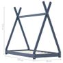 Kids Bed Frame Grey Solid Pine Wood 90x200 cm Image 7