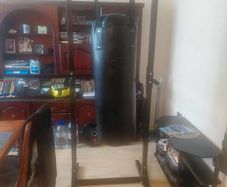gym boxing bag and frame
