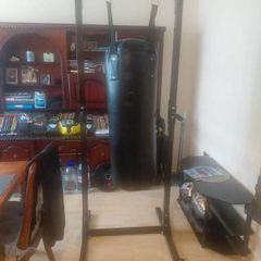 gym boxing bag and frame