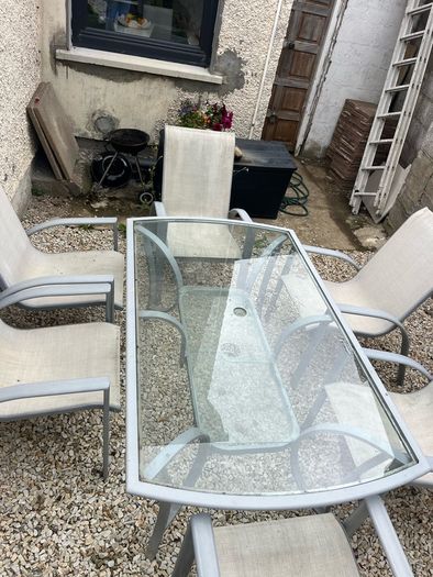 Garden table and chairs