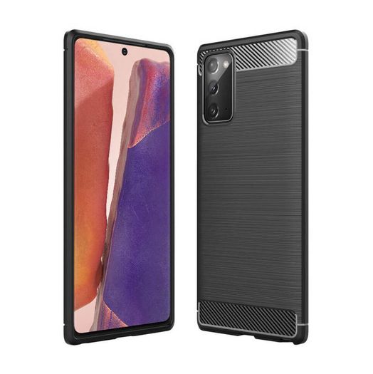 For Samsung Galaxy Note 20 / Note 20 5G Case Cover Carbon Fiber Design Shockproof Armor New - FHT28SMK3