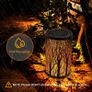 Solar Lanterns for The Garden - OxyLED 2 Pack Metal LED Tree Garden Hanging Lanterns IP44 Waterproof Moroccan Garden Ornaments Outdoor for Patio Fence Pathway Wall Table Tree Bronze Image 3