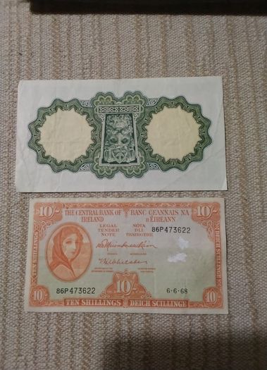 Two Eire Banknotes