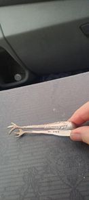 Silver Antique Tongs