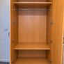 Large Solid Wooden Wardrobe with Mirrors & Storage Image 3