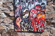 Original Acrylic Painting  Faces of War II
