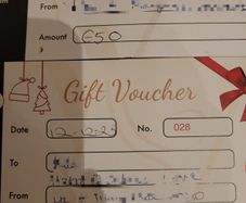 gift vouchers for ivy studios hairdressers