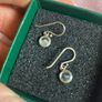 Sterling Silver Earrings with 925 Stamping & Diamond-Like Stone Image 3