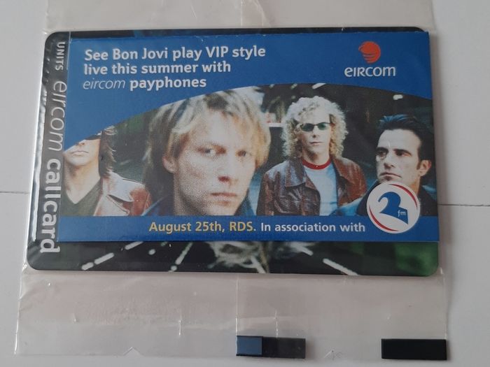 New mint John bon jovi call card