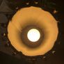 Vintage bamboo and linen Table lamp Image 3