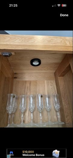 Solid Oak Sideboard And Solid Oak Glass Cabinet