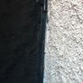 Garage door with double door. solid tick iron pan. has inlock and bolt locks. can be divided into two single doors and use separate with one door each. Size 7.5 x7.5 feet.. Image 4