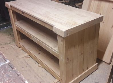 Rustic kitchen island