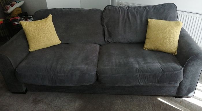 Extra large grey sofa