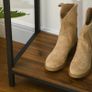Sideboard Console Table Hall Shelf, Industrial Design, 100 cm x 29.5 cm x 90 cm, Brown + Black Image 4