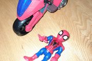 Playskool Super Hero Marvel Spiderman and Motorcycle