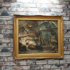 Oil Painting - Mining Scene