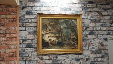 Oil Painting - Mining Scene