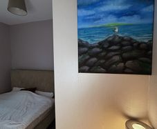 Original Painting on Canvas - Irish Coast Vibe Seascape (30x50cm)