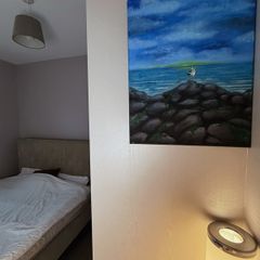 Original Painting on Canvas - Irish Coast Vibe Seascape (30x50cm)