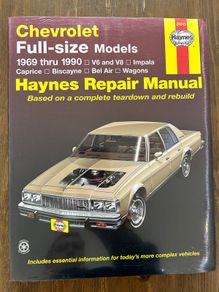 Chevrolet Full-Size models Haynes Repair Manual