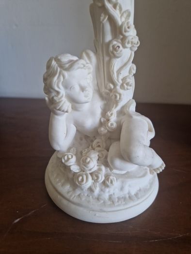 vintage resin cherub . . italian