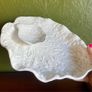 Vintage ceramic cabbage leaf platter Image 3