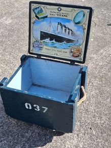 Mid Century Nautical Monk's Bench