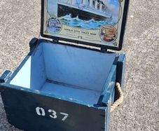 Mid Century Nautical Monk's Bench