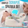 GEEKS 48 PCS Professional Cake Decorating Tools; Rotating Cake Stand Turntable, Spatula, Icing Smoother, Reusable Baking Equipment + Disposable Piping Bags, Piping Nozzles (FREE POSTAGE) Image 5