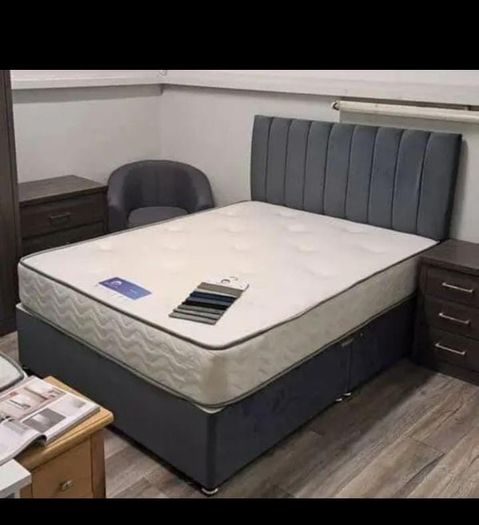 New Stylish single ,Double 4ft, 4ft6, King 5ft And 6ft Superking Sizes Divan Beds Instock. Drawers And Optional Tufted Mattresses Available. Free Delivery