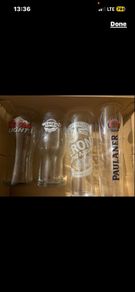 Bulmers Guinness tuborg coors whitefield Paulaner carling peroni Budweiser krombacher smithwicks Heineken jameson beer pint Glasses