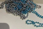 Silver And Light Blue Garland / Christmas Tree Decoration