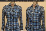 Zara Blue Check Shirt